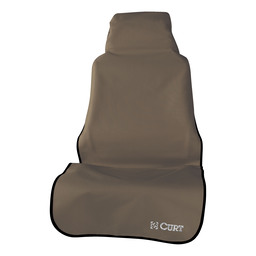 Curt Seat Defender 58" x 23" Removable Waterproof Brown Bucket Seat Cover - 18502