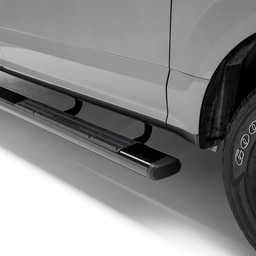 6" x 85" Black Aluminum Oval Side Bars, Select Dodge Ram 1500