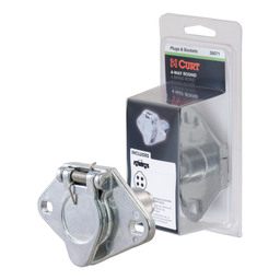 4-Way Round Connector Socket (Vehicle Side, Packaged)