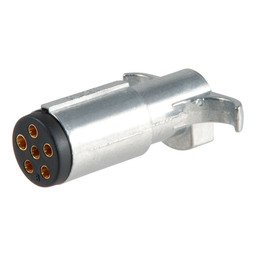 6-Way Round Connector Plug (Trailer Side, Diecast Metal)