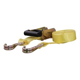 Curt 14' Yellow Cargo Strap with J-Hooks (1,667 lbs.) - 83036