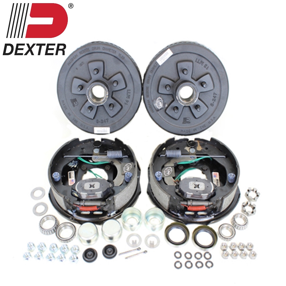 Dexter® Axle Dexter® 5-4.5 Bolt Circle 3,500 lbs. Trailer Axle Electric  Brake Kit - BK545ELE-DB