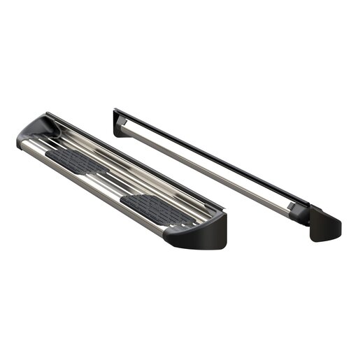 Polished Stainless Steel Side Entry Steps, Select Silverado, Sierra Extended Cab