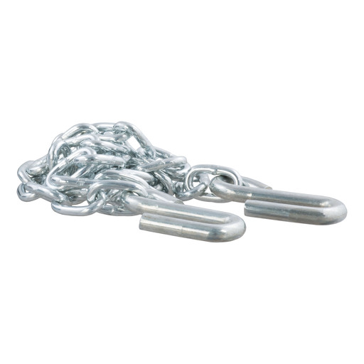 Curt 48" Safety Chain with 2 S-Hooks (2,000 lbs, Clear Zinc) - 80010