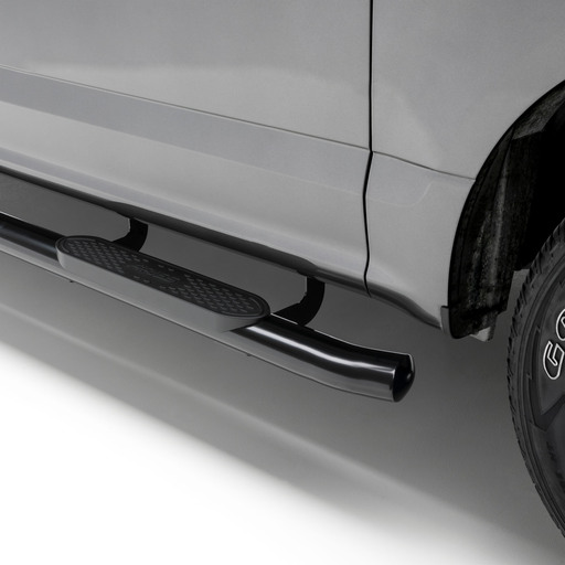 4" Black Steel Oval Side Bars, Select Ford Bronco 4-Door